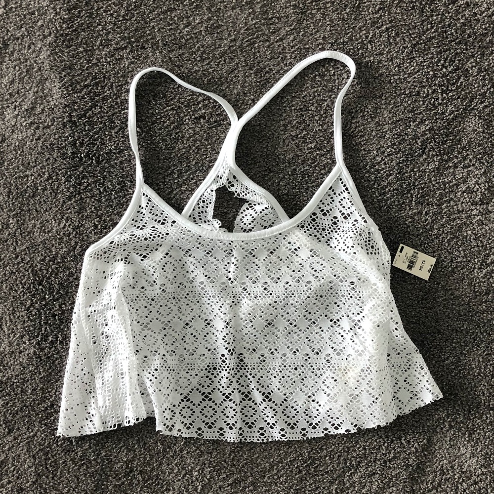 NEW PINK VS Lace Tank Top